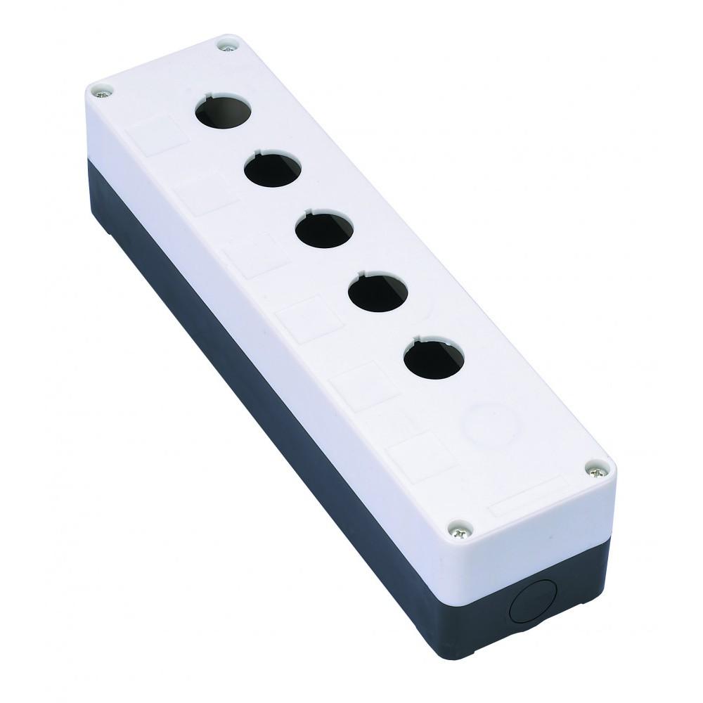 Box For 5-Place Switch Button-D=22mm 279х70х65mm КП101-5-01-Р (Dekraft)