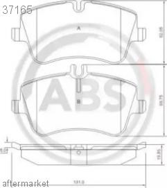 Brake pad set Mercedes original