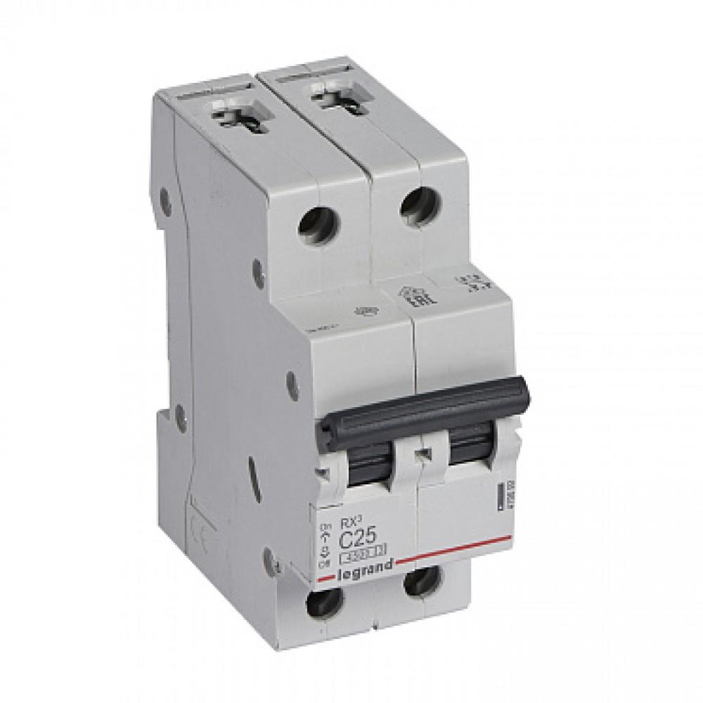 Legrand RX3 Circuit Breaker 2P C25A 4.5ka