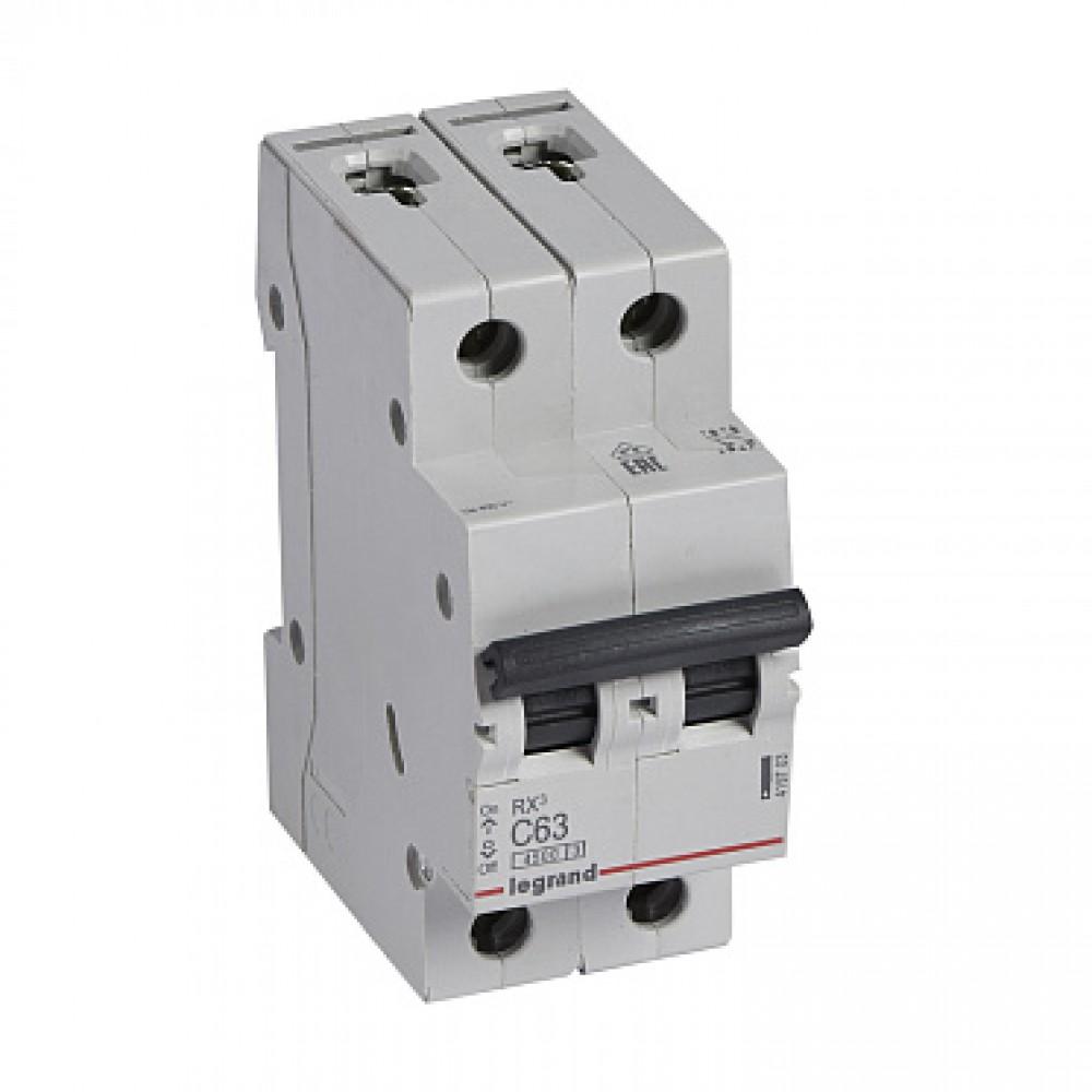 Legrand RX3 Circuit Breaker 2P C63A 4.5ka