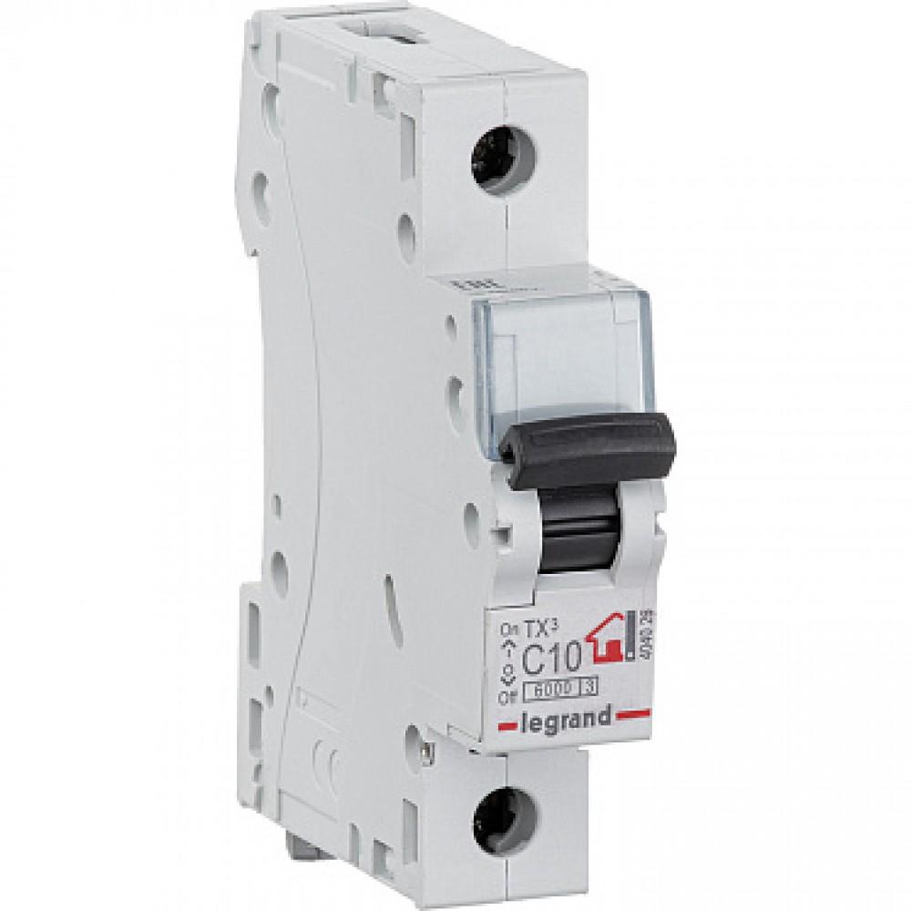 Legrand TX3 Circuit Breaker 1P C10A 6ka