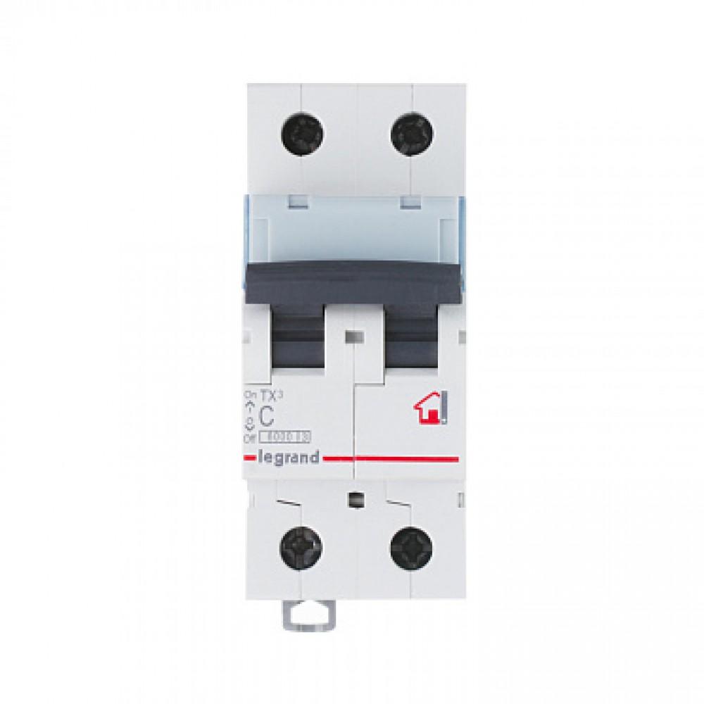 Legrand TX3 Circuit Breaker 2P C6A 6ka