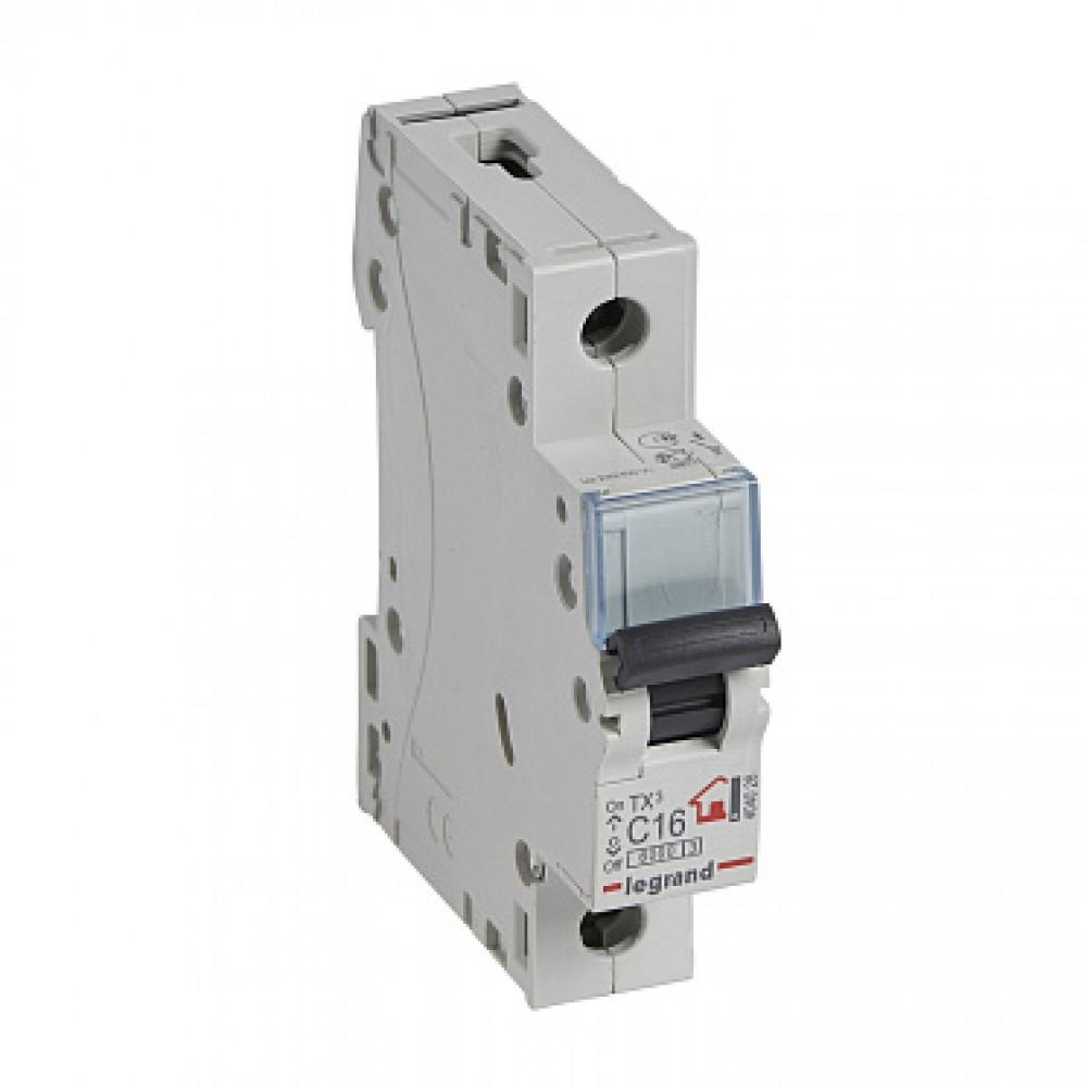 Legrand TX3 Circuit Breaker 1P C16A 6ka