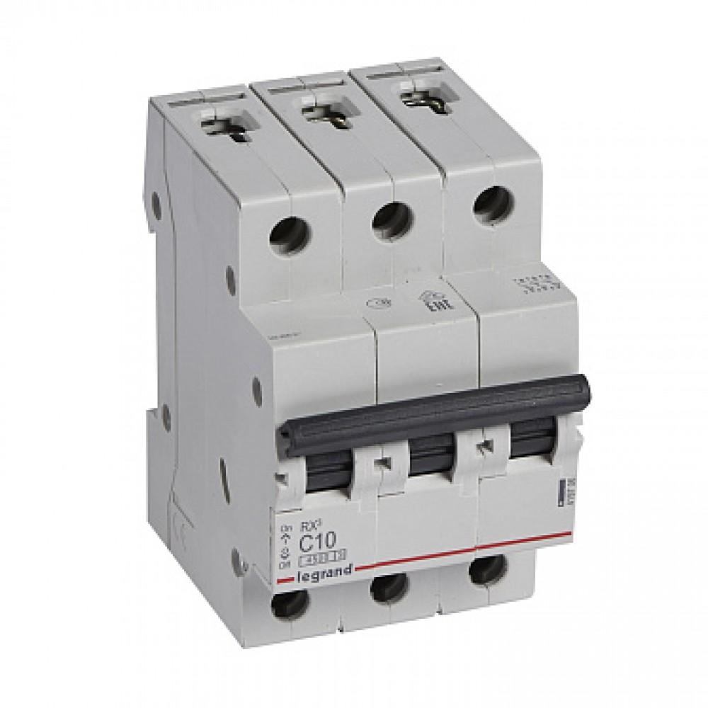 Legrand RX3 Circuit Breaker 3P C10A 4.5ka