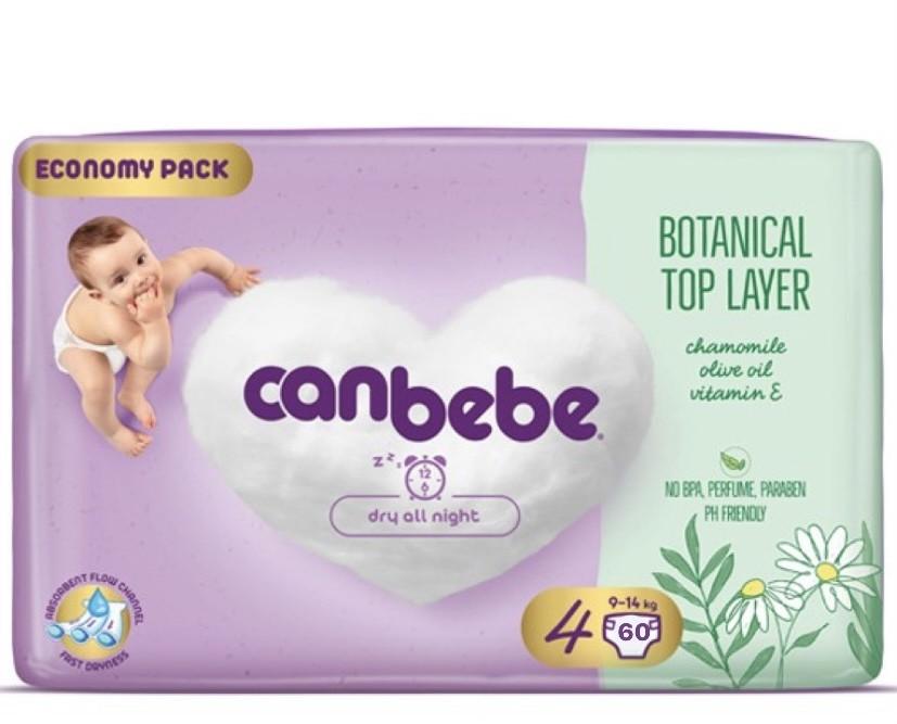 Canbebe N4 diapers (9-14kg), 60 pcs.
