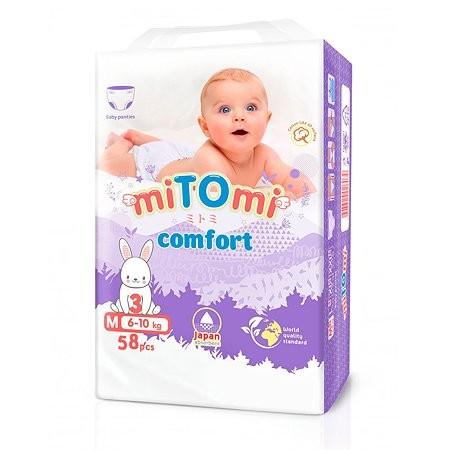 Diaper panties miTOmi Comfort M N3 (6-10 kg) 58 pcs