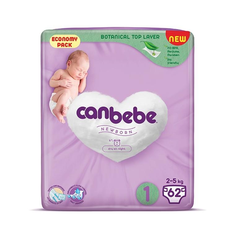 Diapers Canbebe N1 2-5կգ 62pcs