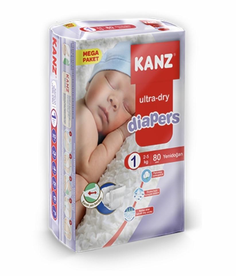 Diaper Kanz N1 (2-5kg) 80pcs