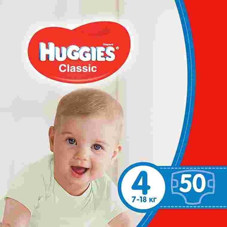 Huggies diapers Classic 7-18kg N4 50 pcs.