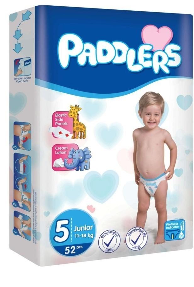 Diapers Paddlers Junior N5 (11-18kg) 52 pcs.
