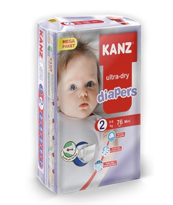 Diaper Kanz N2 (3-6kg) 76pcs