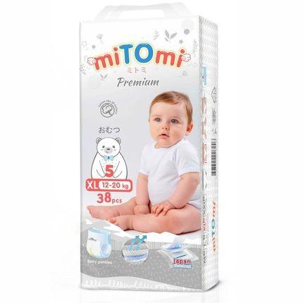 Diaper panties miTOmi Premium XL N5 (12-20kg) 38pcs