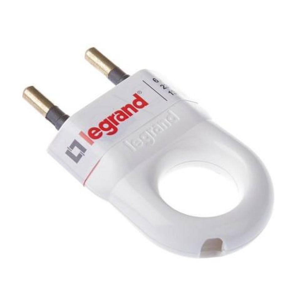 Legrand Electric Socket Taxi. Helium 6A 2P+E Straight White Leg