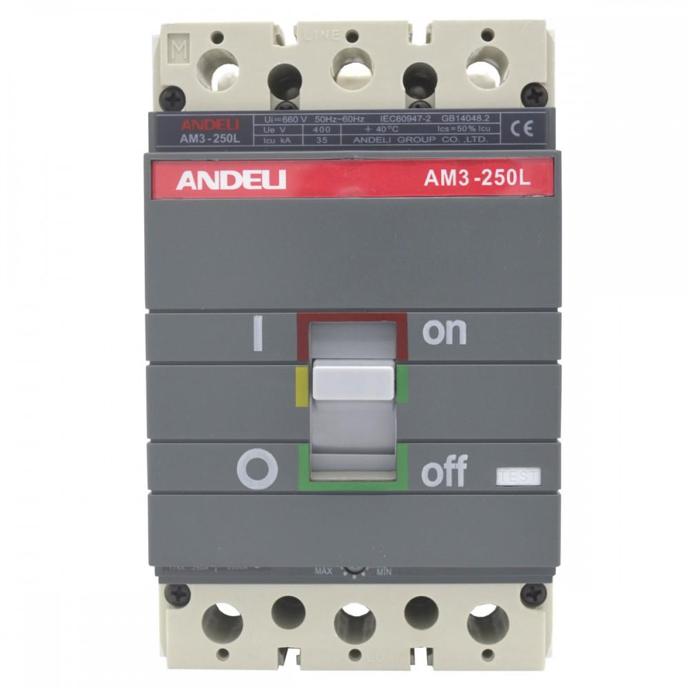 ANDELI Circuit Breaker AM3-250 3P 200A