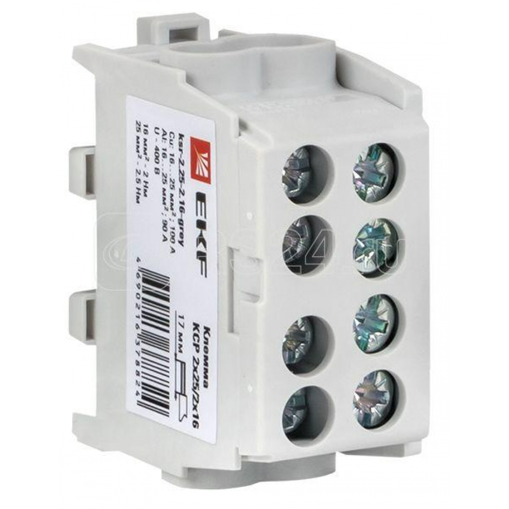 Distribution Block КСР 2х25/2х16 Gray EKF