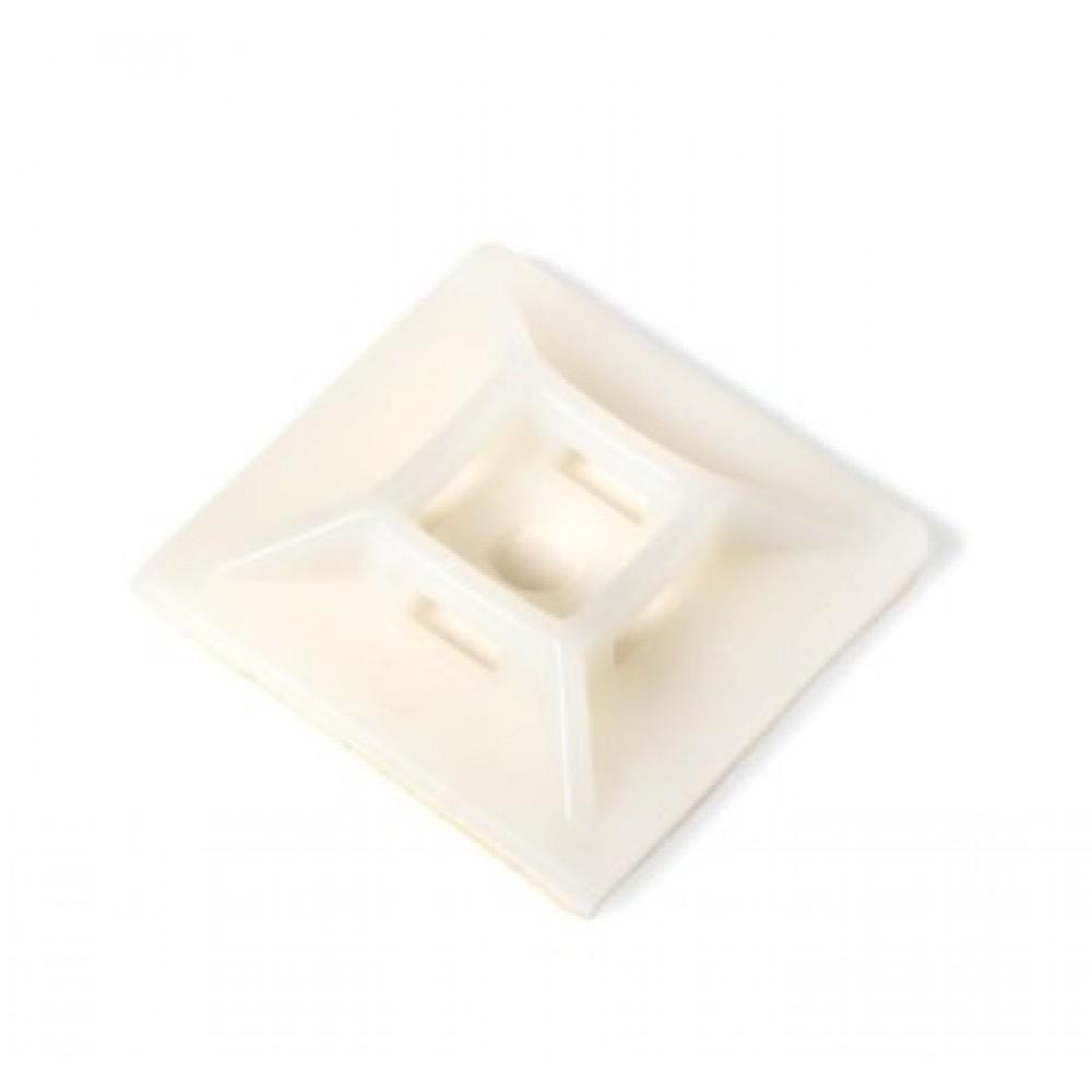 Self-Adhesive Bracket PMS-O 28*28 White (100 Units)