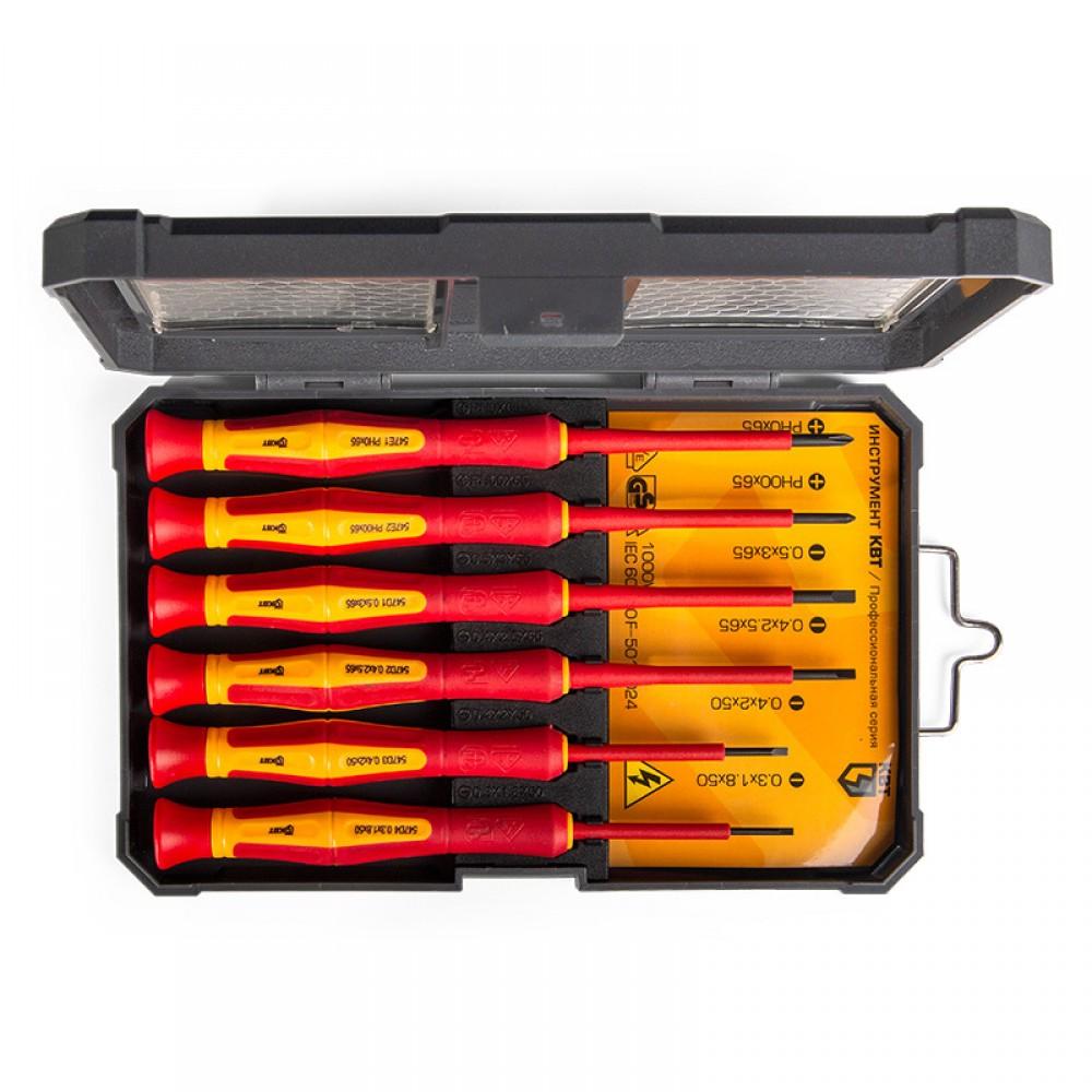 Precision Dielectric Screwdriver Set НИО-06 Mini КВТ