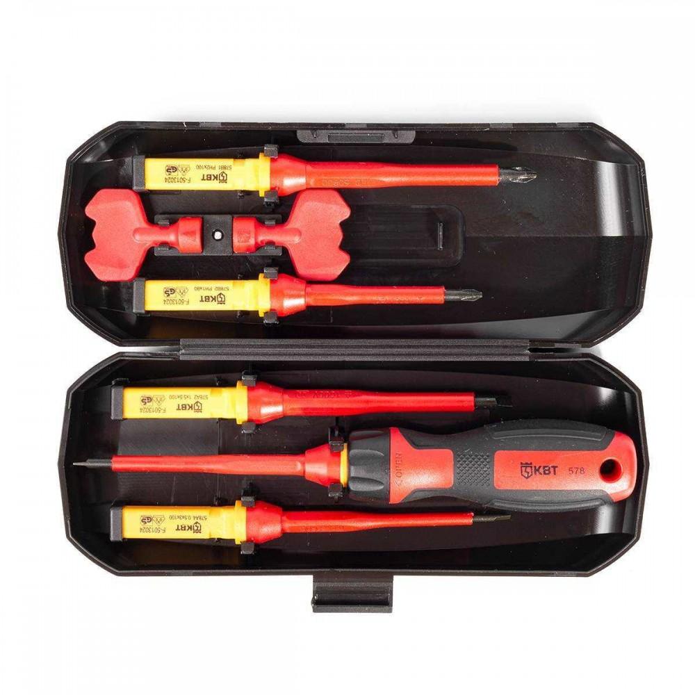 Dielectric Screwdriver With Replaceable Bits НИО-4405+ КВТ